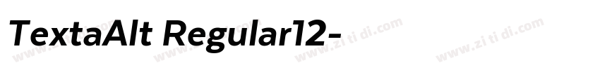 TextaAlt Regular12字体转换
